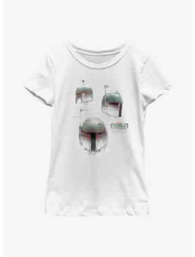 Star Wars: The Book Of Boba Fett Helmet Schematics Youth Girls T-Shirt, , hi-res