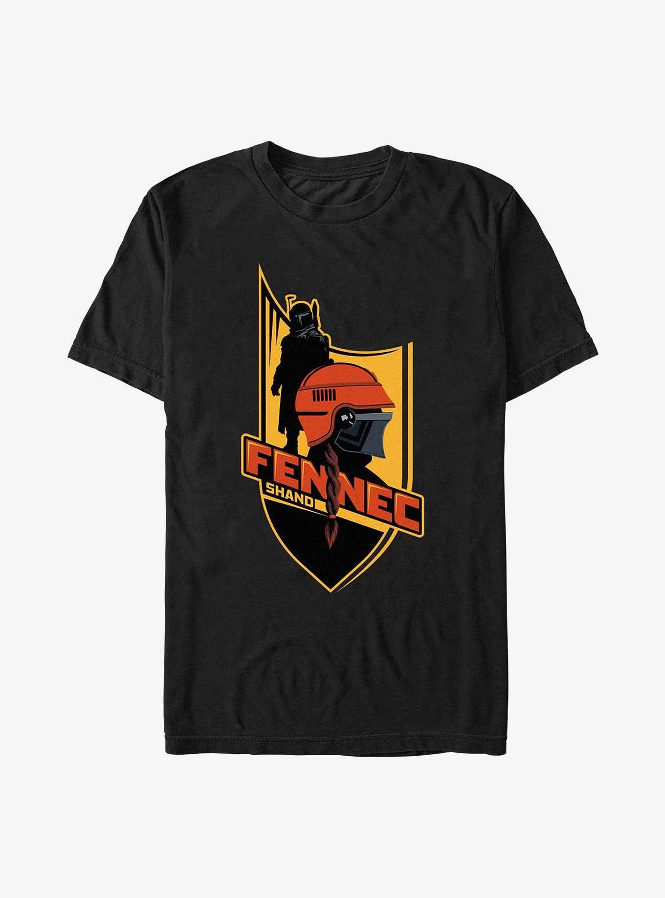 Star Wars: The Book Of Boba Fett Fennec Shand Shield T-Shirt, BLACK, hi-res