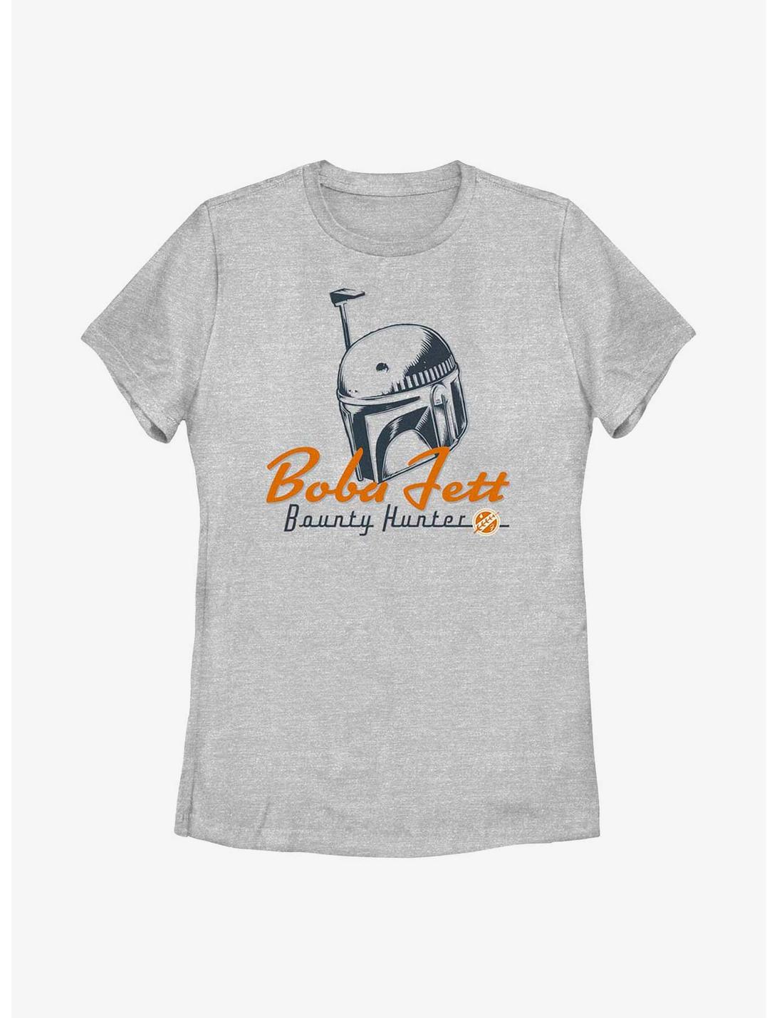 Star Wars: The Book Of Boba Fett Bounty Hunter Helmet Womens T-Shirt, ATH HTR, hi-res