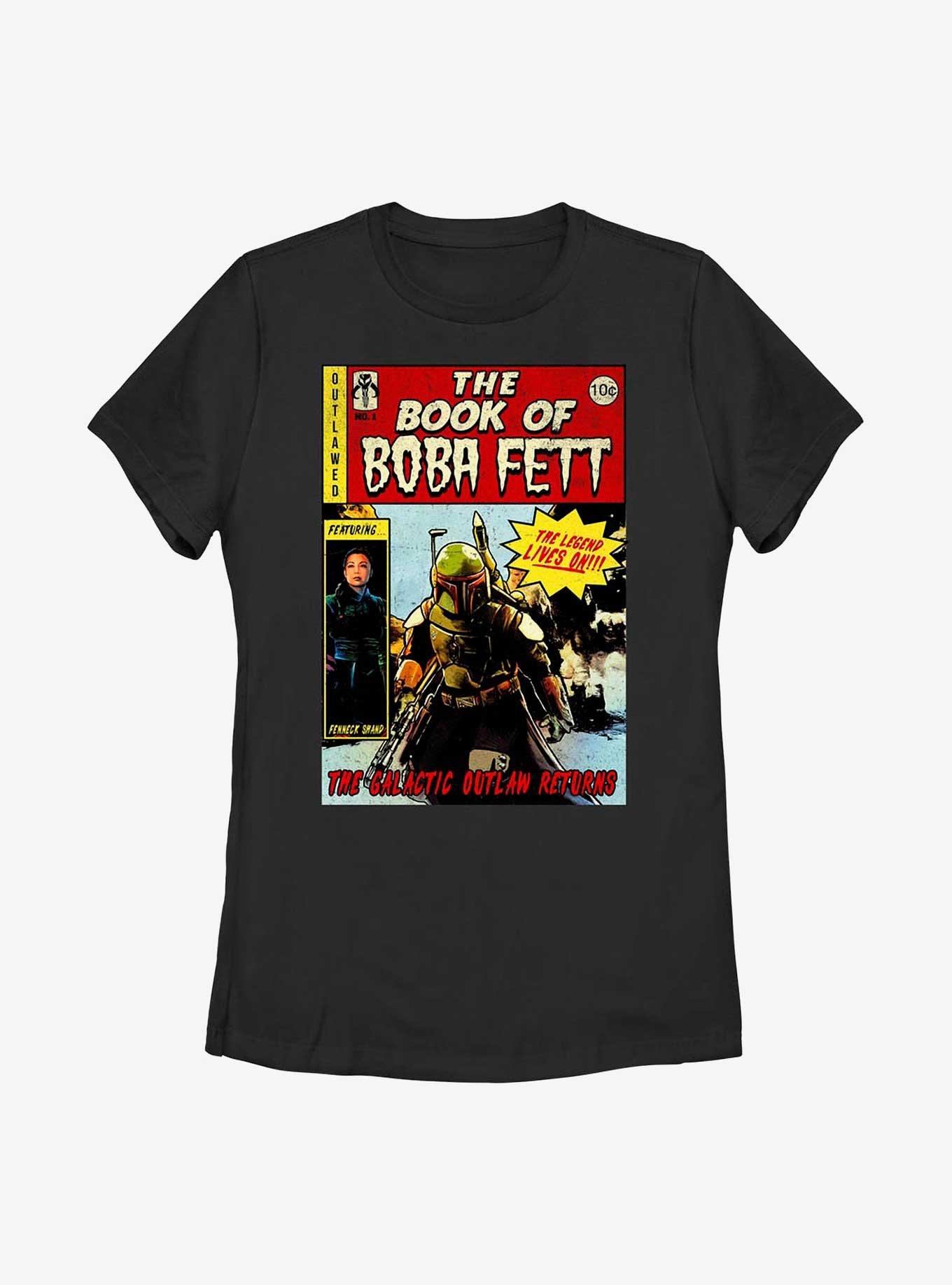Star Wars: The Book Of Boba Fett Comic Book Cover Womens T-Shirt, , hi-res
