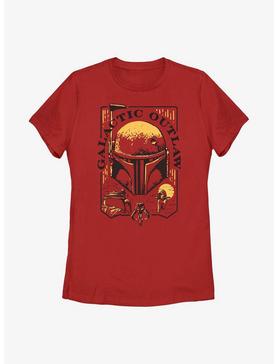 Star Wars: The Book Of Boba Fett Galactic Outlaw Logo Womens T-Shirt, , hi-res
