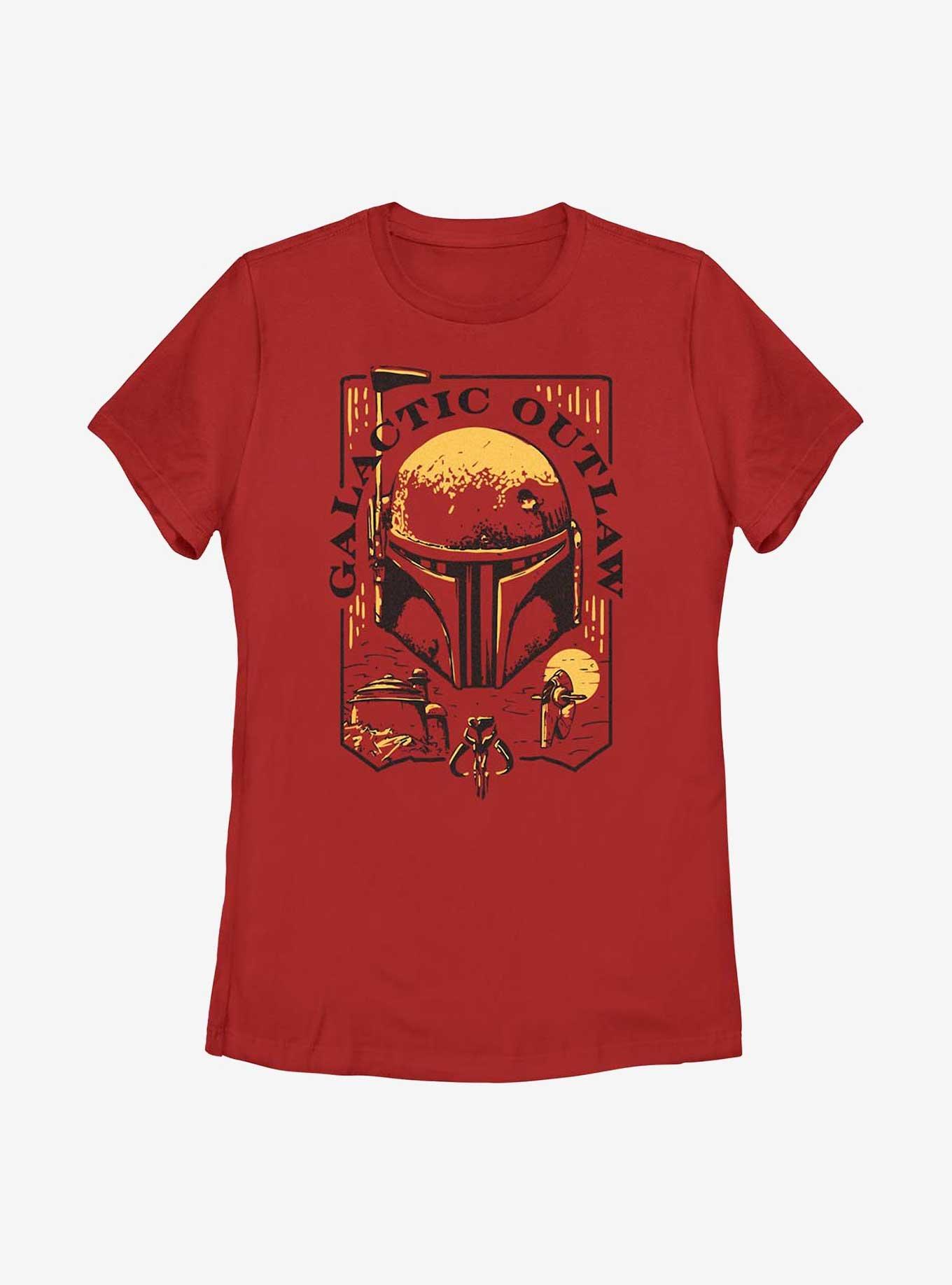 Star Wars: The Book Of Boba Fett Galactic Outlaw Logo Womens T-Shirt, , hi-res