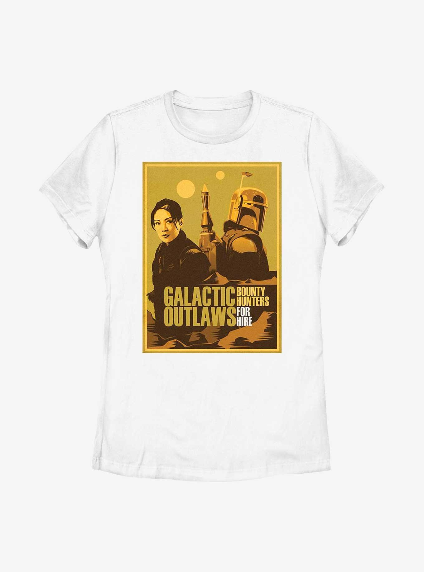 Star Wars: The Book Of Boba Fett Fennec & Boba Fett Galactic Outlaws Womens T-Shirt, , hi-res