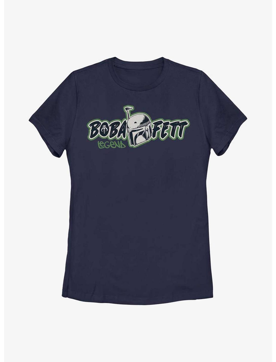 Star Wars: The Book Of Boba Fett Legend Womens T-Shirt, NAVY, hi-res