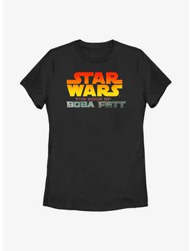 Star Wars: The Book Of Boba Fett Sunset Logo Womens T-Shirt, , hi-res