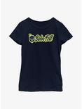 Star Wars: The Book Of Boba Fett Calligraphy Logo Youth Girls T-Shirt, NAVY, hi-res