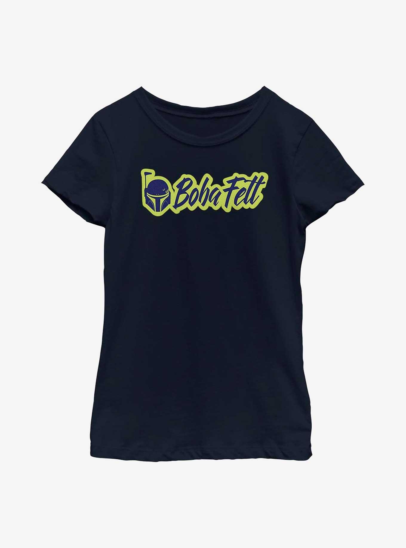 Star Wars: The Book Of Boba Fett Calligraphy Logo Youth Girls T-Shirt, , hi-res