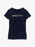 Star Wars: The Book Of Boba Fett Text Logo Youth Girls T-Shirt, BLACK, hi-res