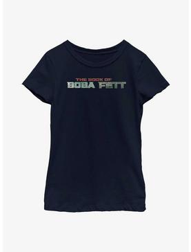 Star Wars: The Book Of Boba Fett Text Logo Youth Girls T-Shirt, , hi-res