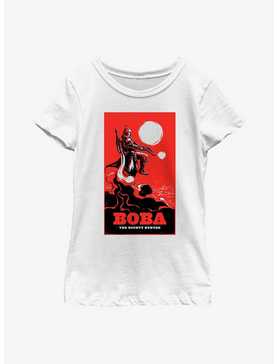 Star Wars: The Book Of Boba Fett Bounty Hunter Poster Youth Girls T-Shirt, , hi-res