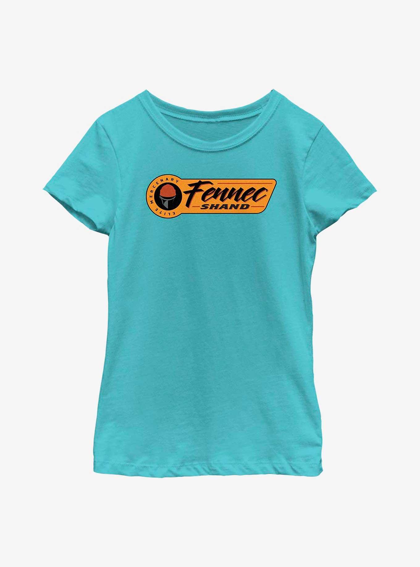 Star Wars: The Book Of Boba Fett Fennec Elite Mercenary Badge Youth Girls T-Shirt, , hi-res