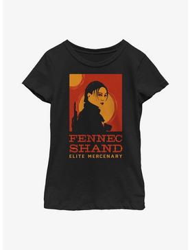 Star Wars: The Book Of Boba Fett Fennec Shand Poster Youth Girls T-Shirt, , hi-res