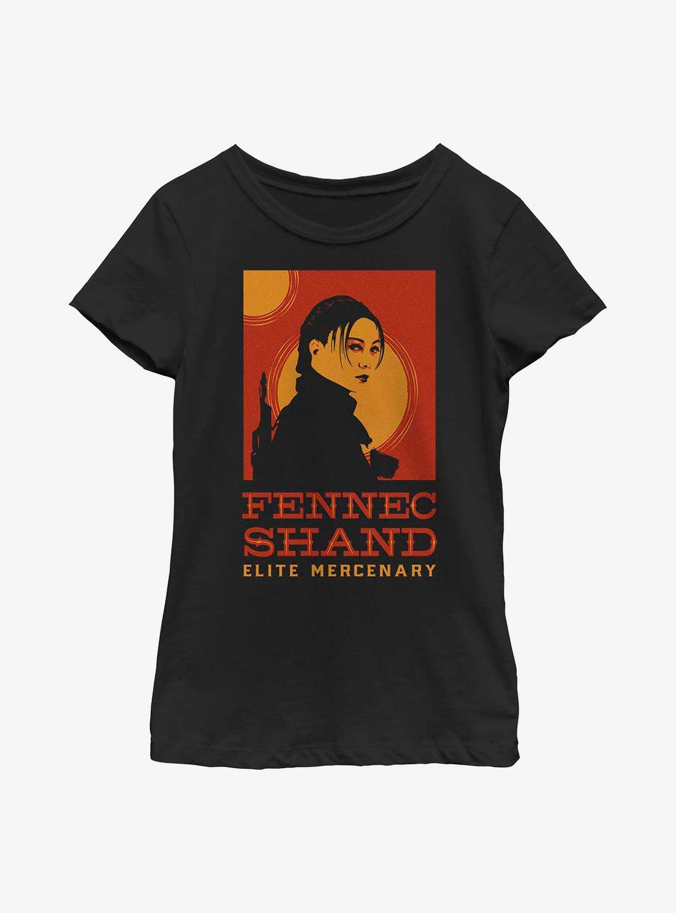 Star Wars: The Book Of Boba Fett Fennec Shand Poster Youth Girls T-Shirt, , hi-res