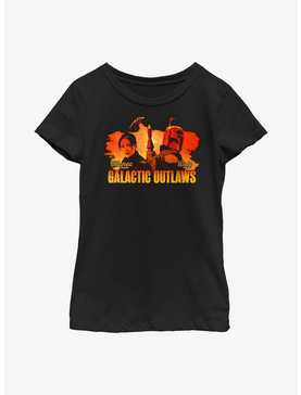 Star Wars: The Book Of Boba Fett Galactic Outlaws Sunset Youth Girls T-Shirt, , hi-res
