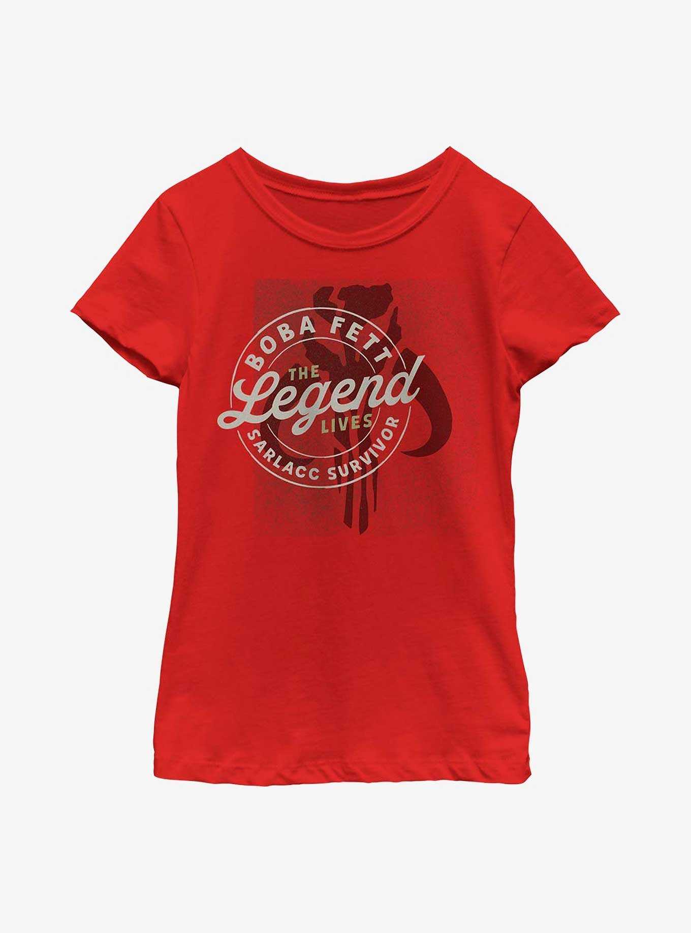 Star Wars: The Book Of Boba Fett The Legend Lives Youth Girls T-Shirt, , hi-res