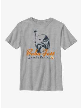 Star Wars: The Book Of Boba Fett Bounty Hunter Helmet Youth T-Shirt, , hi-res