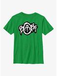 Star Wars: The Book Of Boba Fett Mandalorian Skull Graffiti Logo Youth T-Shirt, KELLY, hi-res