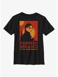 Star Wars: The Book Of Boba Fett Fennec Shand Poster Youth T-Shirt, BLACK, hi-res