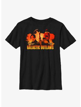 Star Wars: The Book Of Boba Fett Galactic Outlaws Sunset Youth T-Shirt, , hi-res