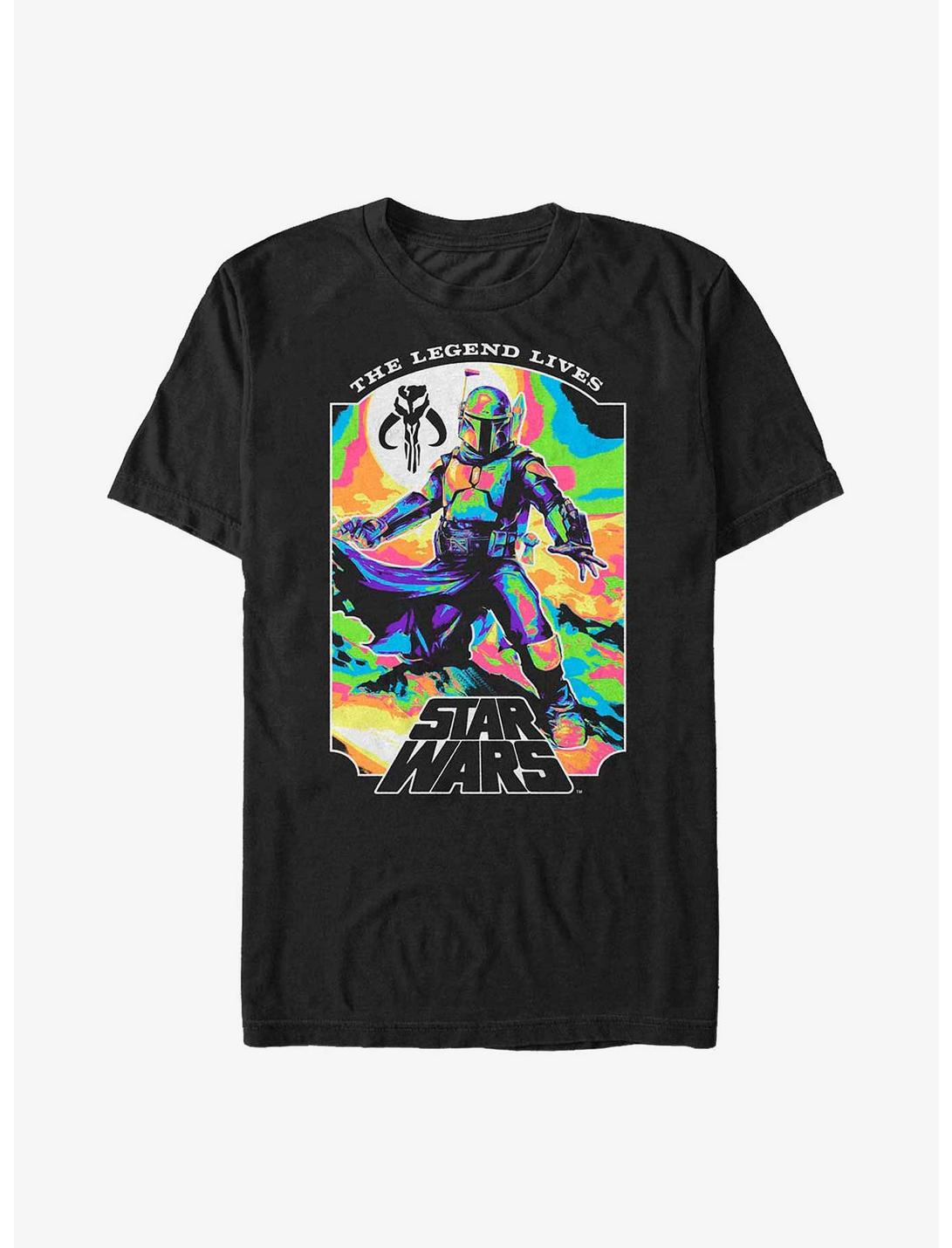Star Wars: The Book Of Boba Fett The Legend Lives Themal T-Shirt, BLACK, hi-res