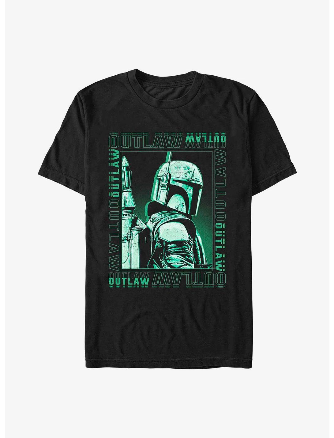 Star Wars: The Book Of Boba Fett Boxed Outlaw T-Shirt, BLACK, hi-res