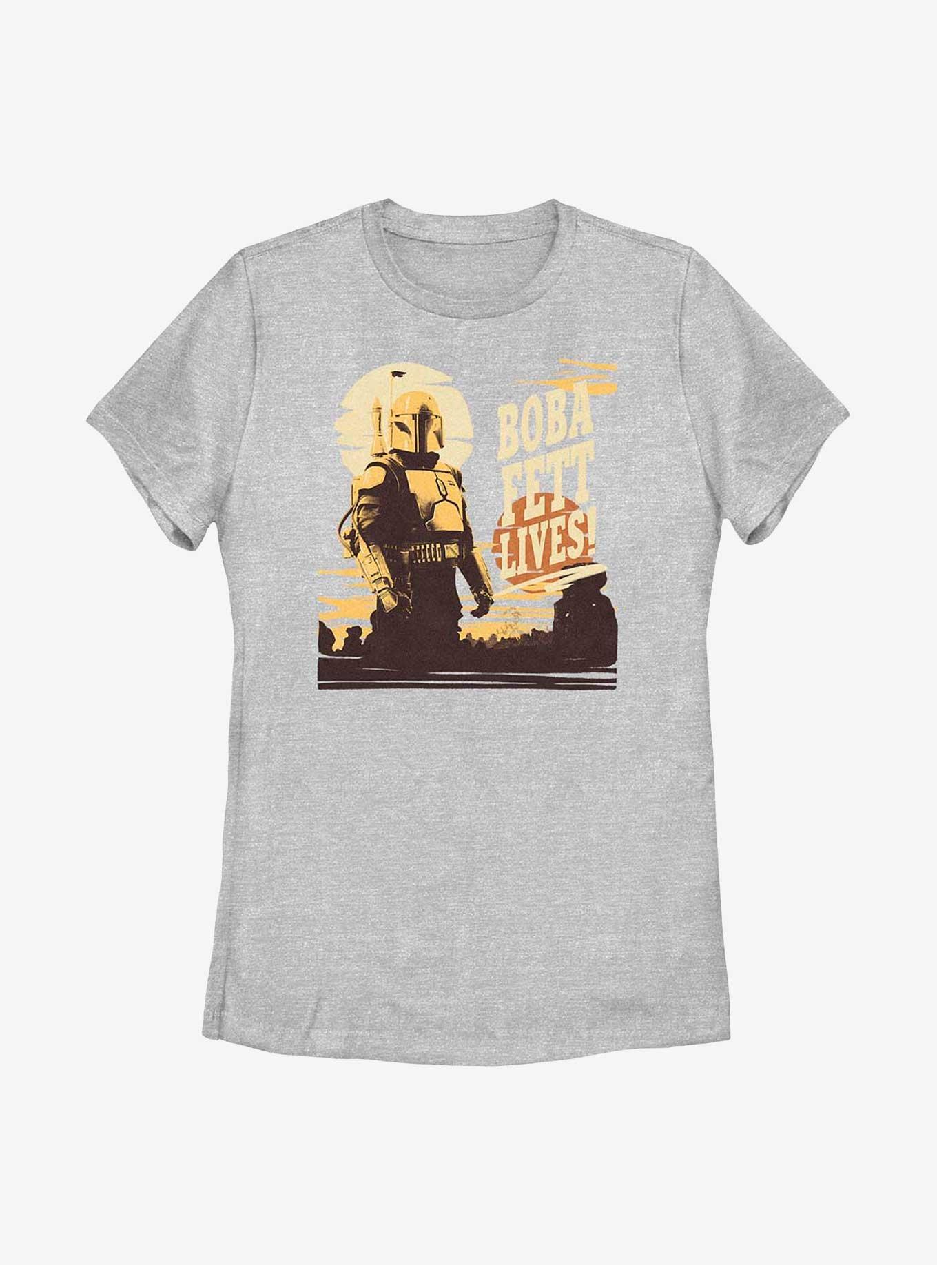 Star Wars: The Book Of Boba Fett Boba Fett Lives! Womens T-Shirt, , hi-res