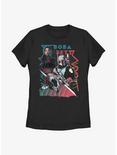 Star Wars: The Book Of Boba Fett Retro Outlaws Womens T-Shirt, BLACK, hi-res