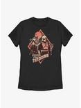 Star Wars: The Book Of Boba Fett Greetings From Tatooine Fennec & Boba Womens T-Shirt, BLACK, hi-res