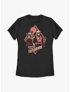 Star Wars: The Book Of Boba Fett Greetings From Tatooine Fennec & Boba Womens T-Shirt, , hi-res