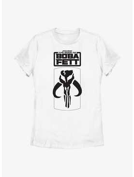 Star Wars: The Book Of Boba Fett Mandalorian Skull Logo Womens T-Shirt, , hi-res