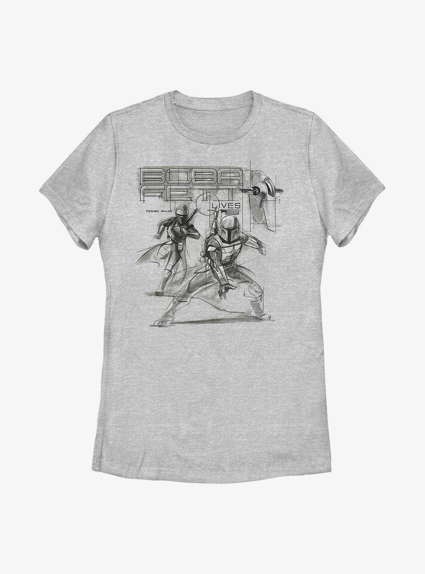 Star Wars: The Book Of Boba Fett Fennec & Boba New Outlaw Overlords Womens T-Shirt, , hi-res