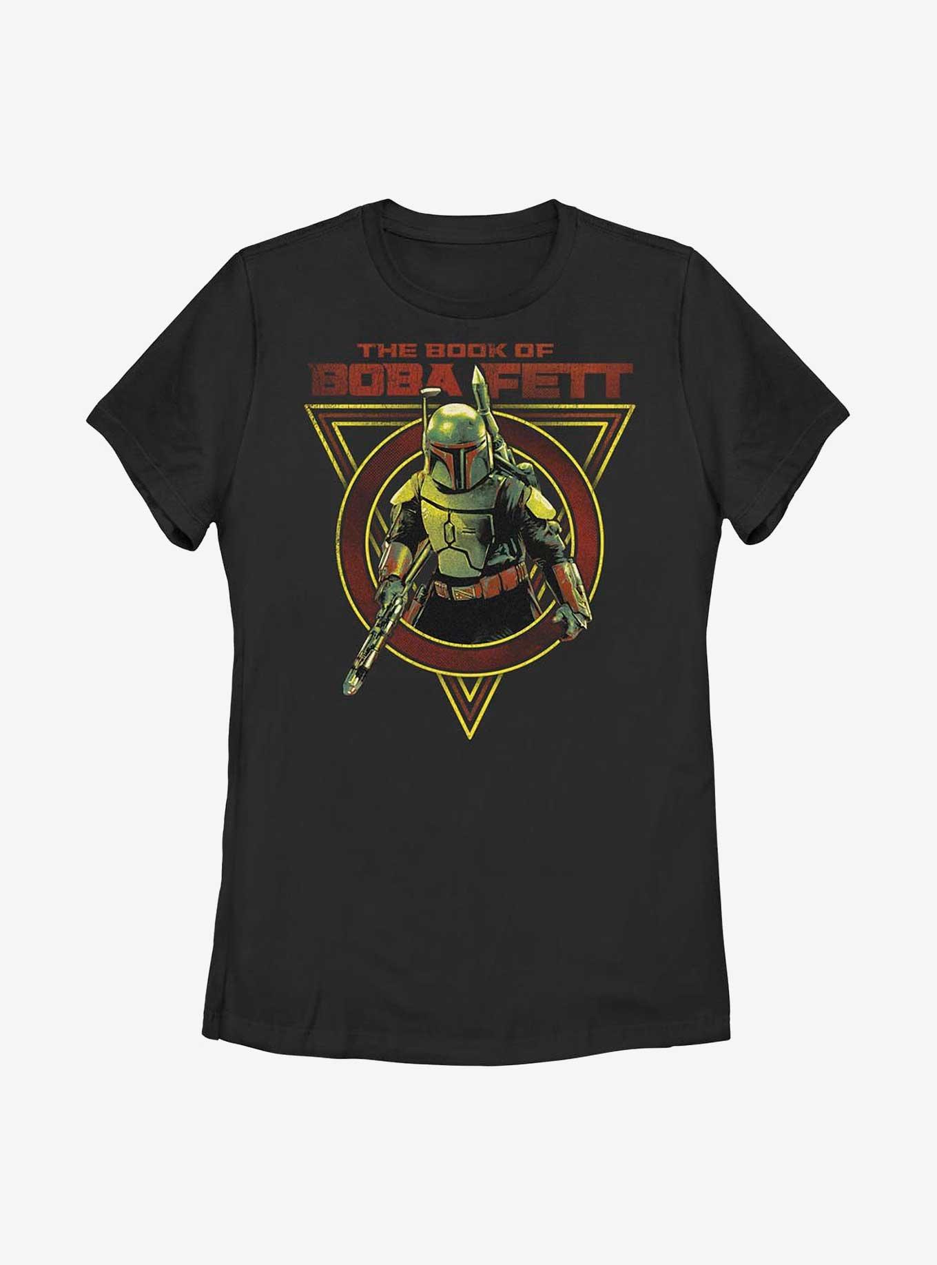 Star Wars: The Book Of Boba Fett Boba Fett Centered Title Womens T-Shirt, , hi-res