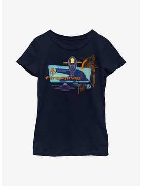 Star Wars: The Book Of Boba Fett Firespray Blueprint Youth Girls T-Shirt, , hi-res