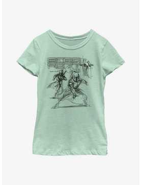 Star Wars: The Book Of Boba Fett Fennec & Boba New Outlaw Overlords Youth Girls T-Shirt, , hi-res