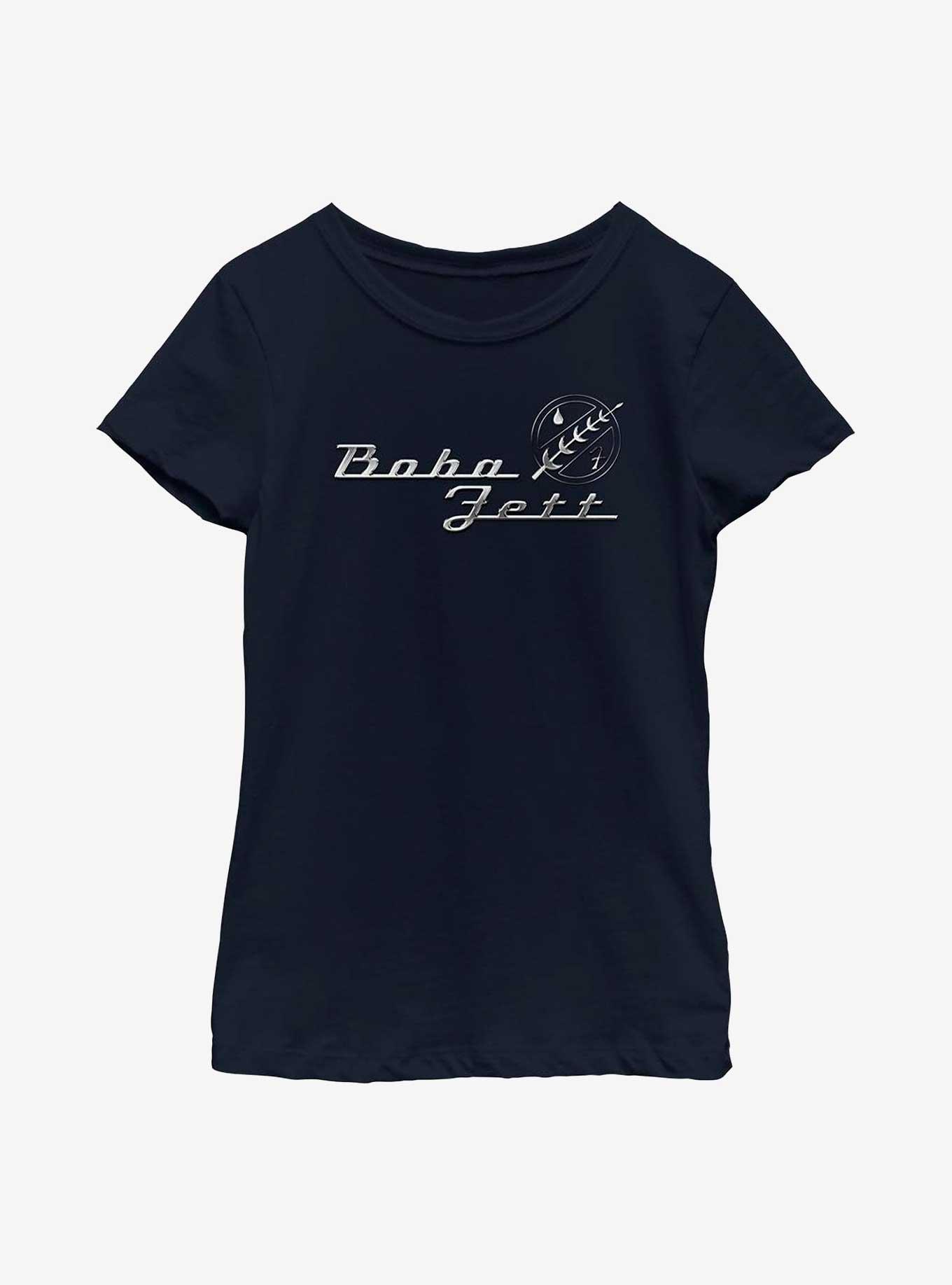 Star Wars: The Book Of Boba Fett Chrome Sign Youth Girls T-Shirt, , hi-res