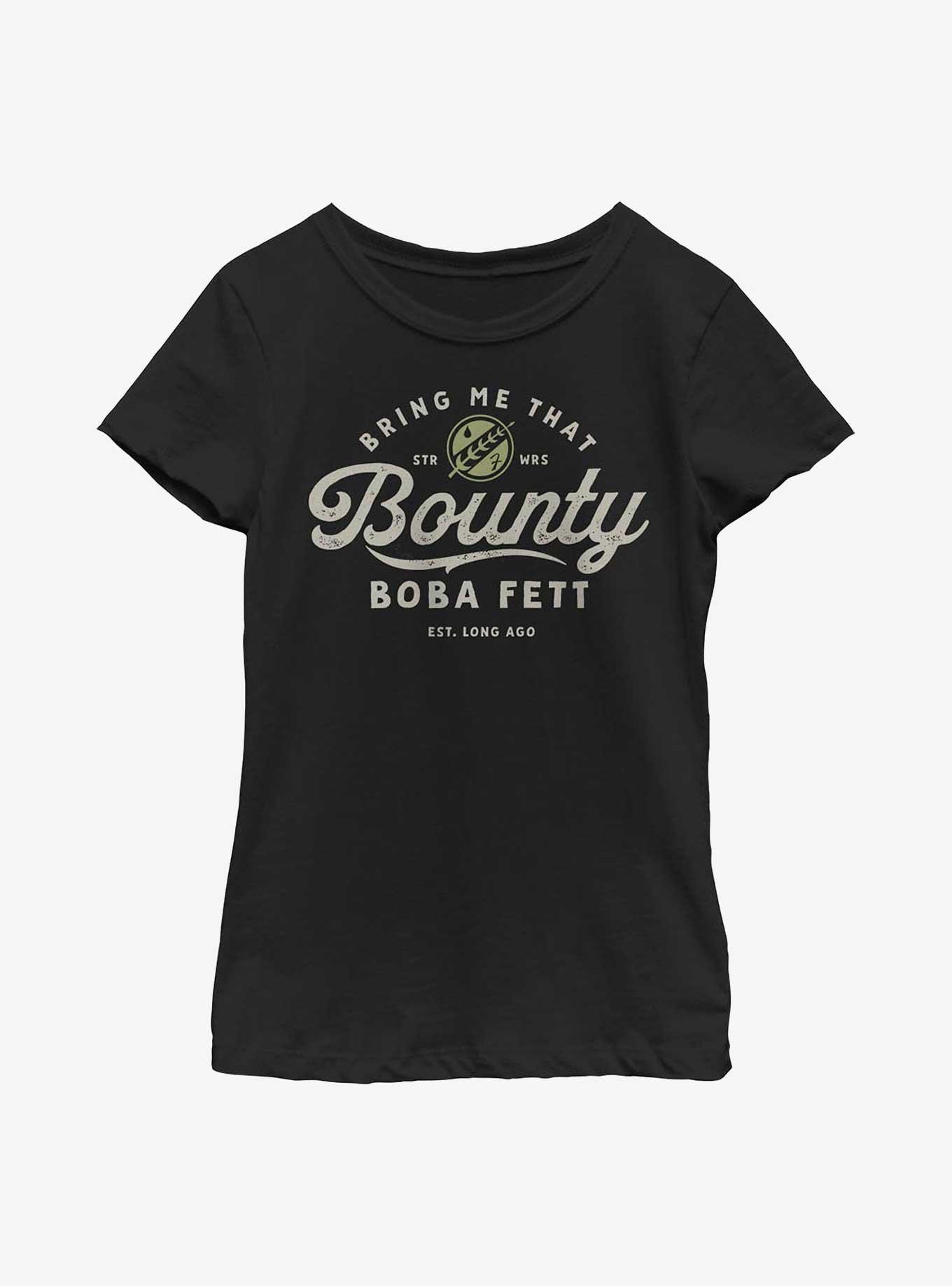 Star Wars: The Book Of Boba Fett Bring Me That Bounty Youth Girls T-Shirt, BLACK, hi-res