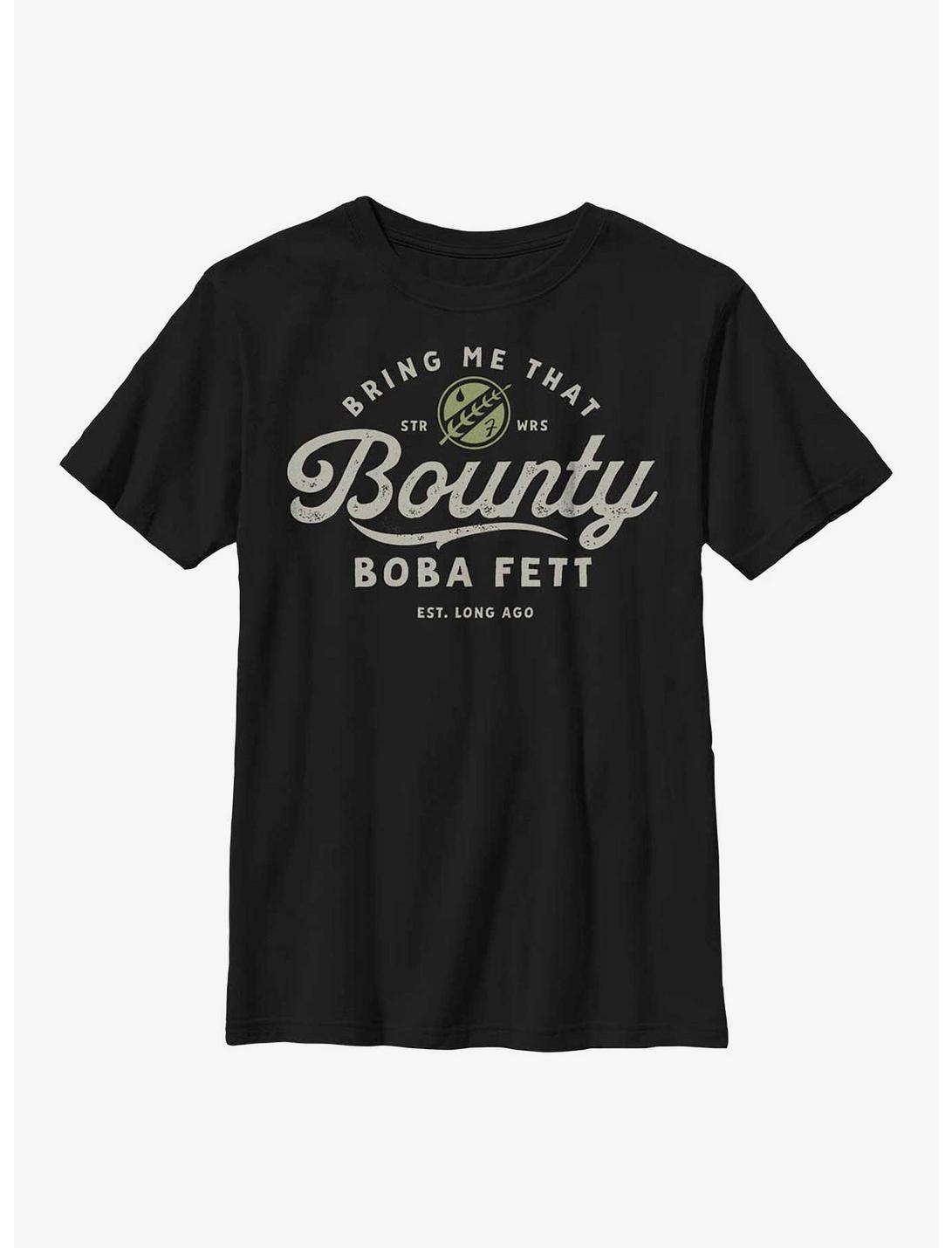 Star Wars: The Book Of Boba Fett Bring Me That Bounty Youth T-Shirt, BLACK, hi-res