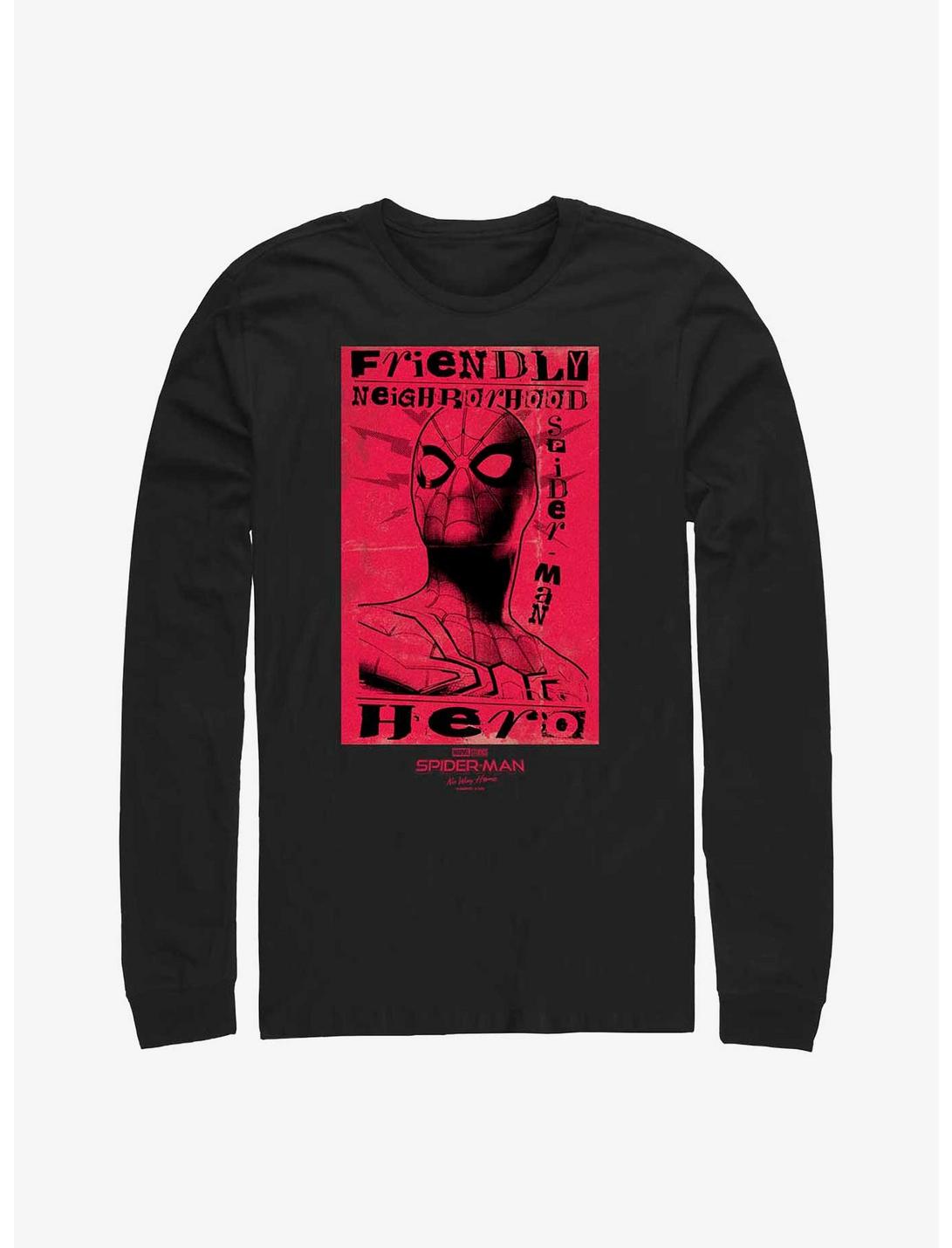 Marvel Spider-Man: No Way Home Neighborhood Hero Long-Sleeve T-Shirt, BLACK, hi-res
