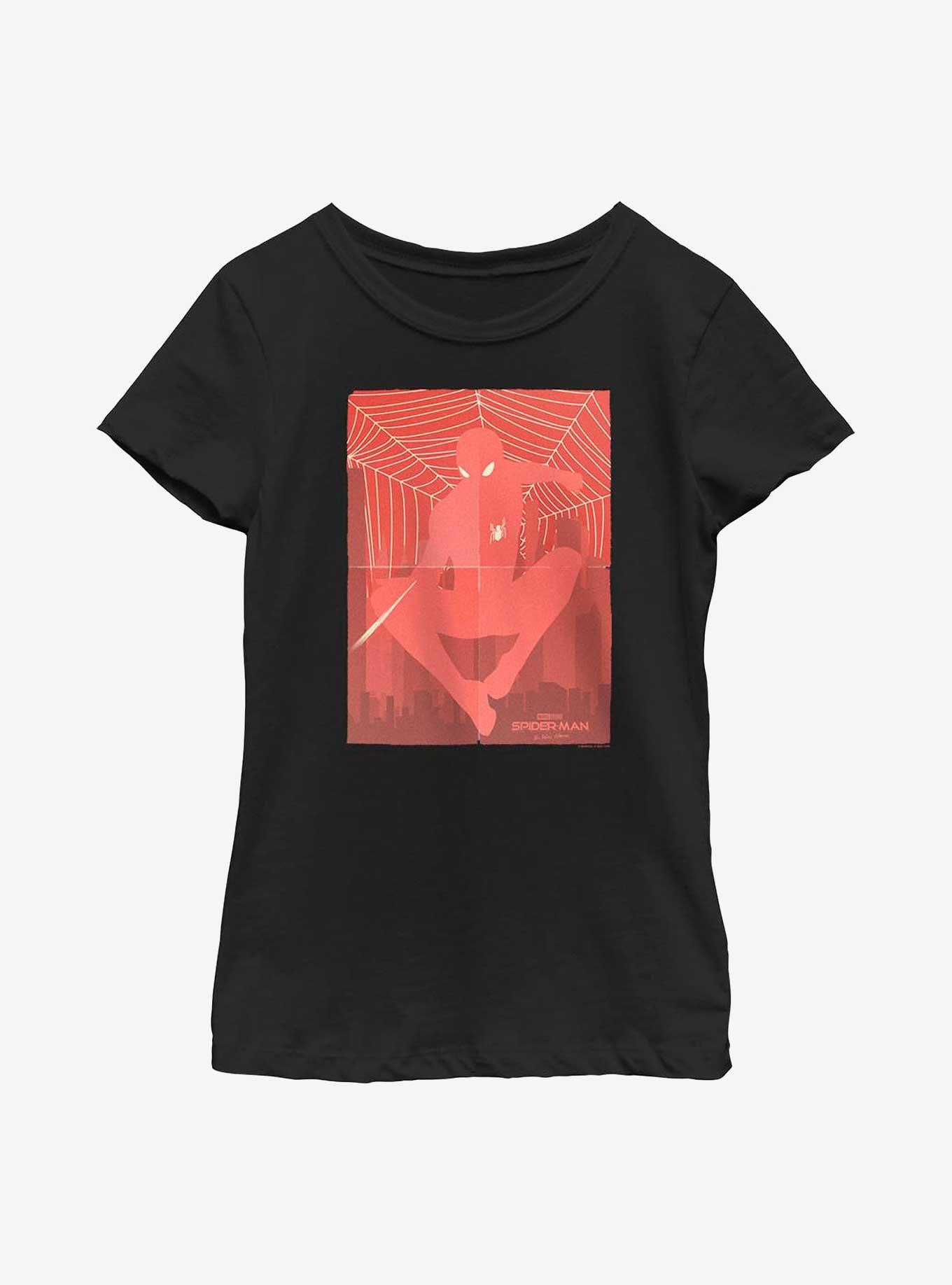Marvel Spider-Man: No Way Home Slinging Hero Poster Youth Girls T-Shirt, , hi-res