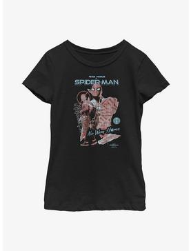Marvel Spider-Man: No Way Home Unmasked Cover Youth Girls T-Shirt, , hi-res