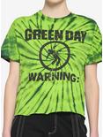 Green Day Warning Tie-Dye Girls Crop T-Shirt, MULTI, hi-res
