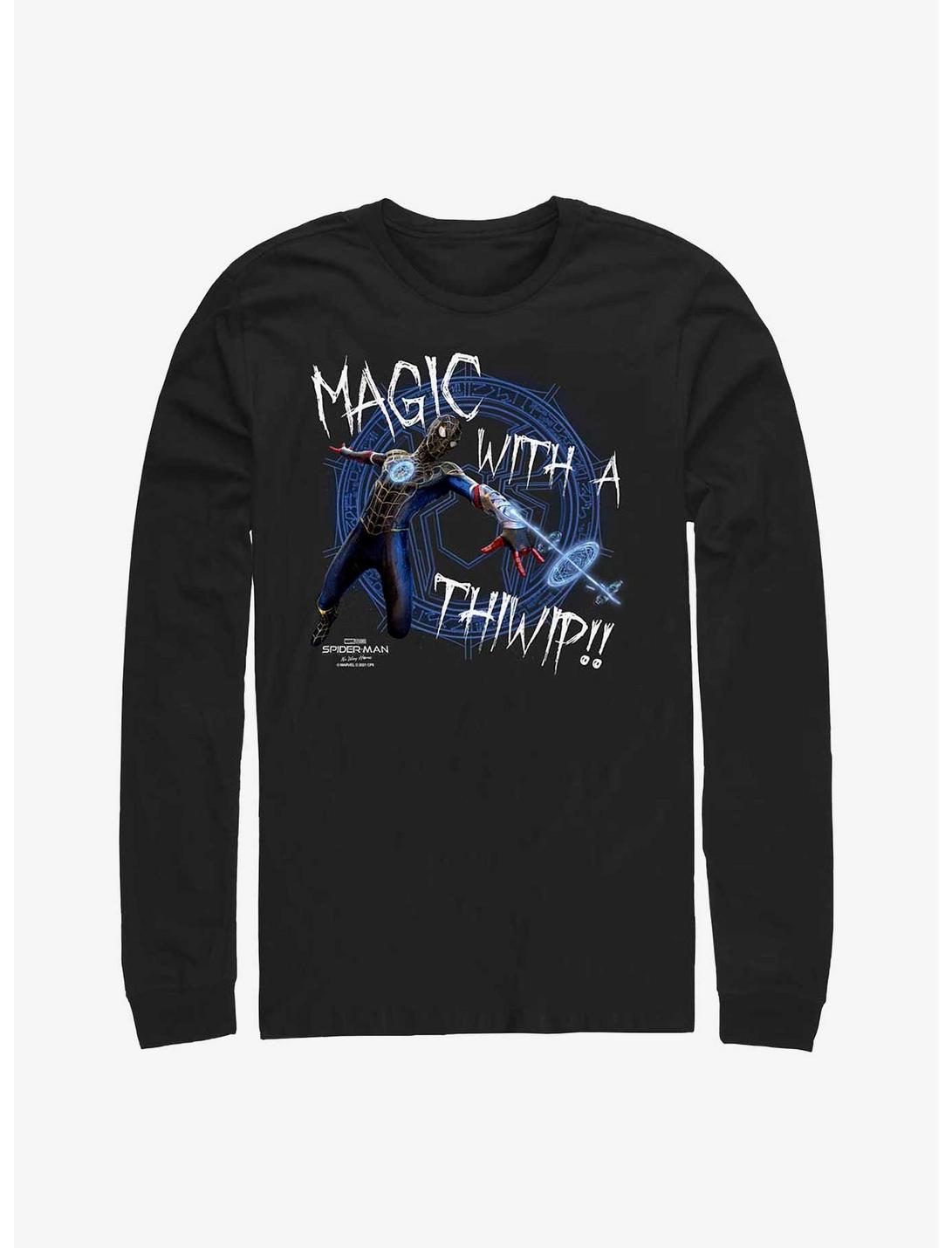 Marvel Spider-Man: No Way Home Magic With A Thwip Long-Sleeve T-Shirt, BLACK, hi-res