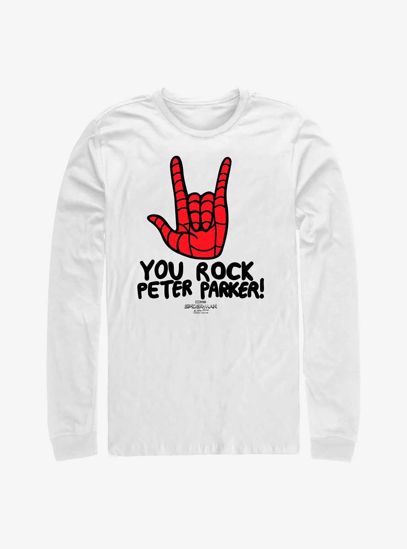 Marvel Spider-Man: No Way Home Peter Parker Rocks Long-Sleeve T-Shirt, , hi-res