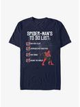 Marvel Spider-Man: No Way Home To-Do List T-Shirt, NAVY, hi-res