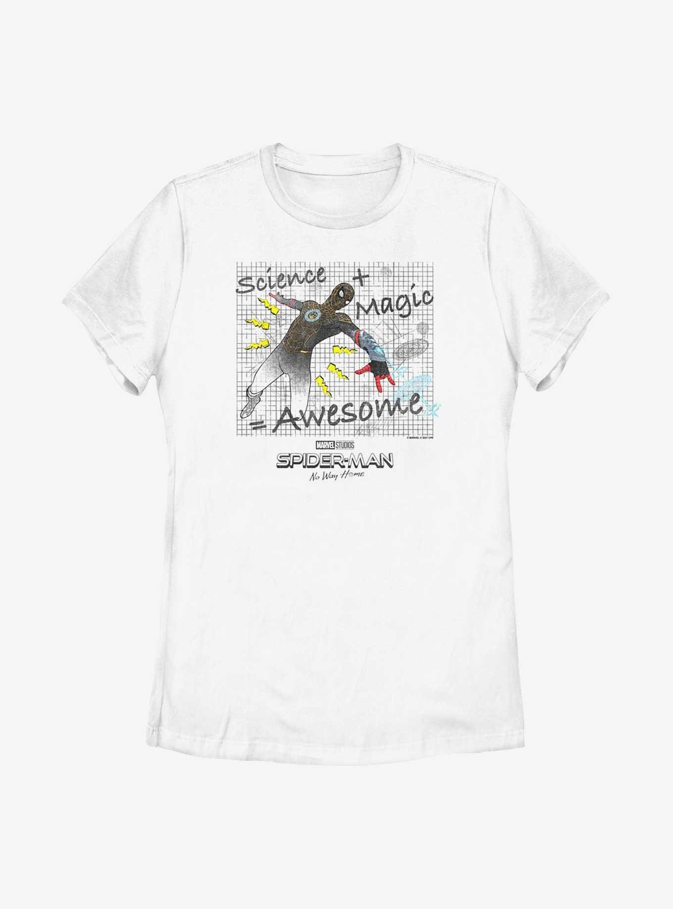 Marvel Spider-Man: No Way Home Science Plus Magic Womens T-Shirt, WHITE, hi-res
