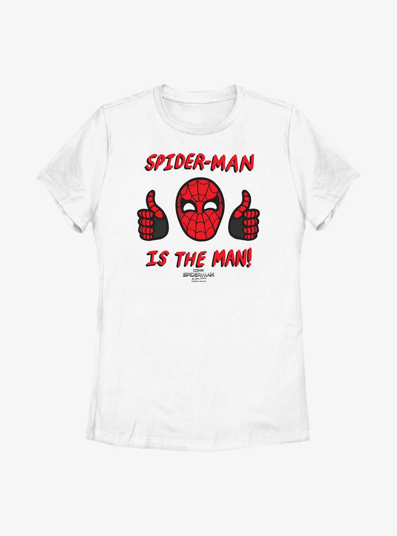 Marvel Spider-Man: No Way Home Spidey Is The Man Womens T-Shirt, WHITE, hi-res