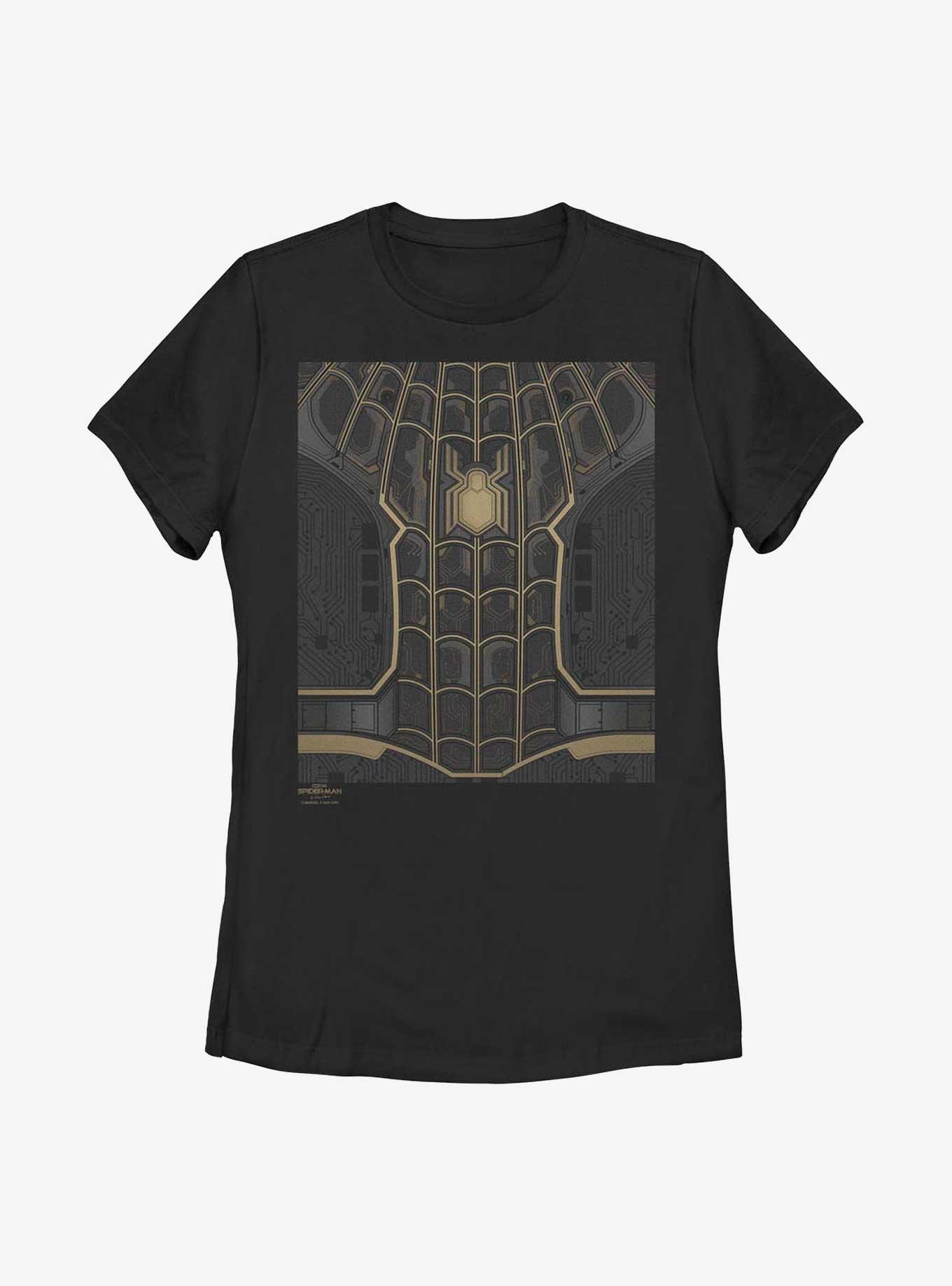 Marvel Spider-Man: No Way Home Black Suit Costume Womens T-Shirt, BLACK, hi-res