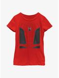 Marvel Spider-Man: No Way Home Spider-Man Costume Youth Girls T-Shirt, RED, hi-res