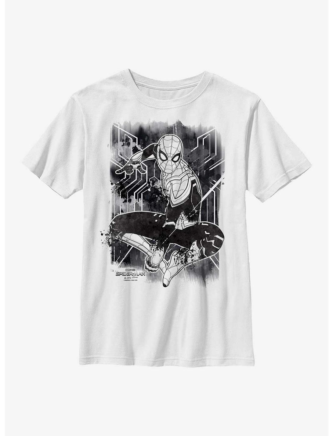 Marvel Spider-Man: No Way Home Inked Spider-Man Youth T-Shirt, WHITE, hi-res