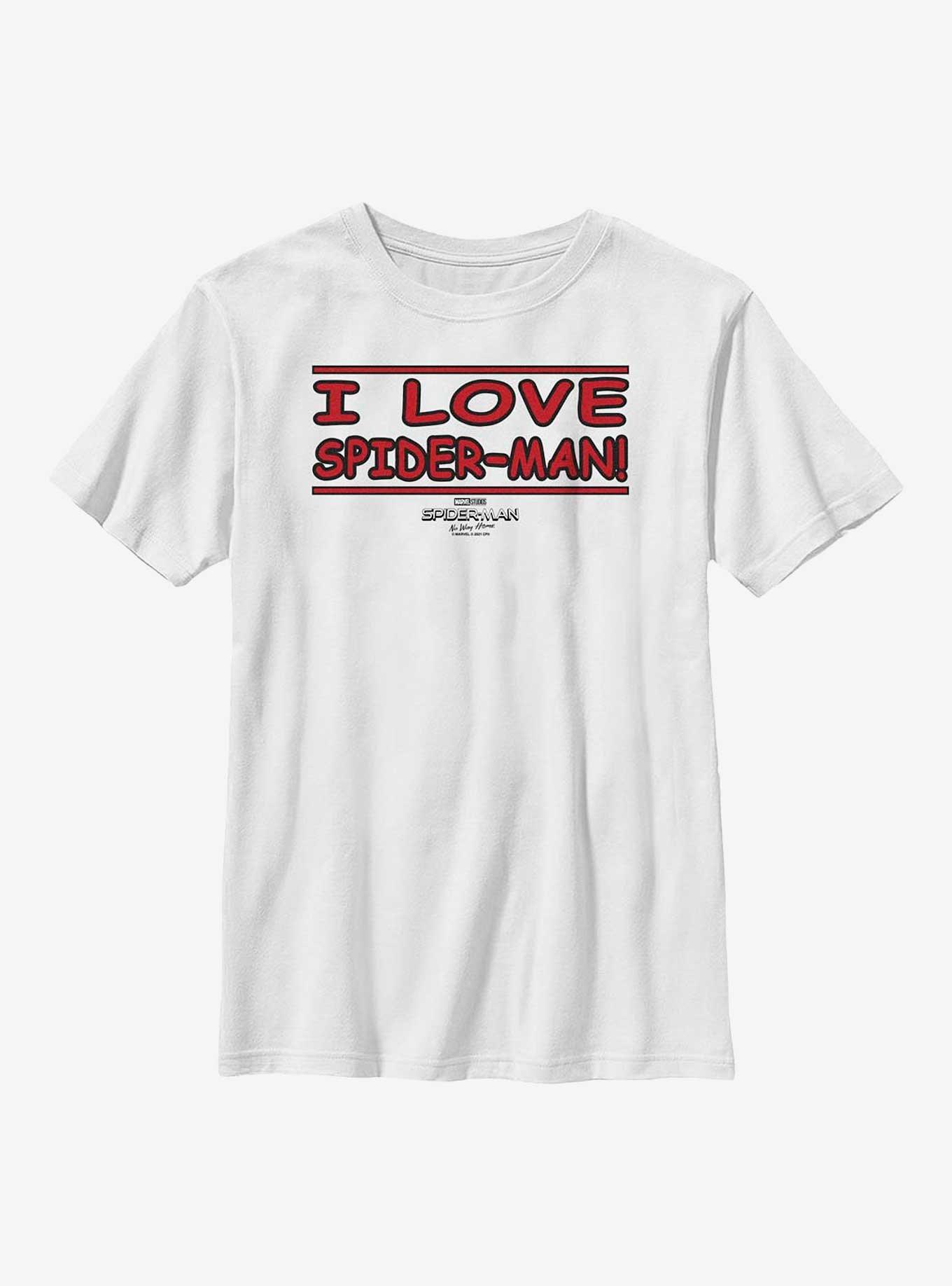 Marvel Spider-Man: No Way Home I Love Spider-Man Youth T-Shirt, , hi-res